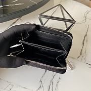 LV Zippy Zipper Coin Water Ripple Wallet (Black) M60067   - 6