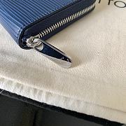 LV Zippy Zipper Coin Water Ripple Wallet (Aqua Blue) Ｍ60067   - 6