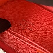 LV Zippy Zipper Coin Water Ripple Wallet (Red) Ｍ60067   - 3