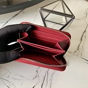 LV Zippy Zipper Coin Water Ripple Wallet (Fuchsia) Ｍ60067  - 4