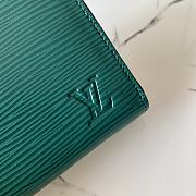 LV Zippy Zipper Coin Water Ripple Wallet (Green) Ｍ60067  - 6