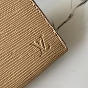 LV Zippy Zipper Coin Water Ripple Wallet (Apricot) Ｍ60067   - 4