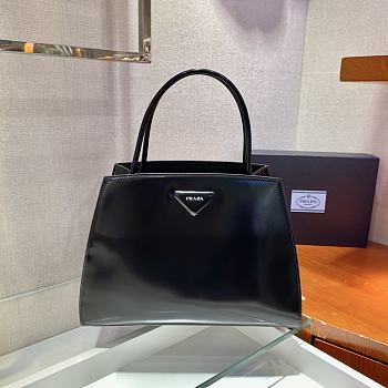 PRADA Brushed Leather Handbag (Black) 1BA321_ZO6_F0002_V_OOO
