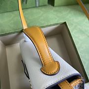 GUCCI GG Supreme Canvas Padlock Small Shoulder Bag ‎(Yellow_White) 409487 KLQJG 9763  - 2