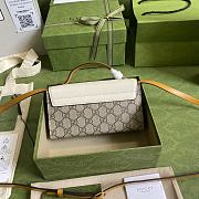 GUCCI GG Supreme Canvas Padlock Small Shoulder Bag ‎(Yellow_White) 409487 KLQJG 9763  - 4