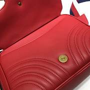 GUCCI GG Marmont Matelassé Shoulder Bag (Red)  - 6