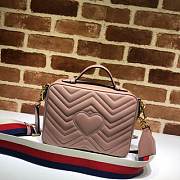 GUCCI GG Marmont Matelassé Shoulder Bag (Pink)  - 4