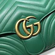 GUCCI GG Marmont Matelassé Shoulder Bag (Green)  - 6