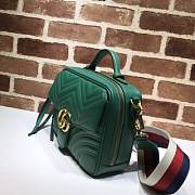 GUCCI GG Marmont Matelassé Shoulder Bag (Green)  - 4