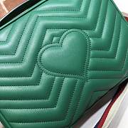 GUCCI GG Marmont Matelassé Shoulder Bag (Green)  - 3