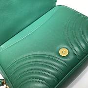 GUCCI GG Marmont Matelassé Shoulder Bag (Green)  - 2