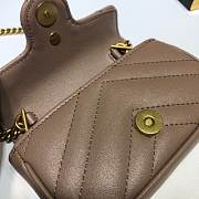 GUCCI GG Marmont Matelassé Leather Super Mini Bag (Beige) - 6