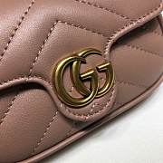 GUCCI GG Marmont Matelassé Leather Super Mini Bag (Pink)  - 5