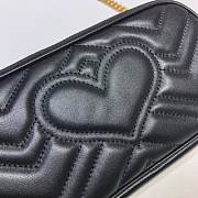 GUCCI GG Marmont Matelassé Super Mini Bag (Black)  - 2