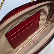 GUCCI GG Marmont Matelassé Super Mini Bag (Red)  - 6