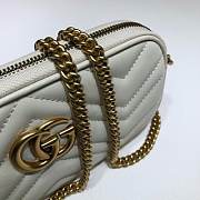 GUCCI GG Marmont Matelassé Super Mini Bag (White) - 2