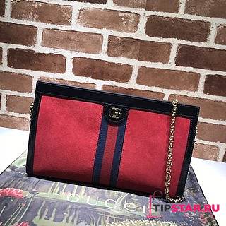 GUCCI Ophidia GG Shoulder Bag (Red_Matte) 503876  - 1