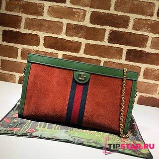 GUCCI Ophidia GG Shoulder Bag (Orange_Green) 503876  - 1