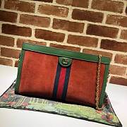 GUCCI Ophidia GG Shoulder Bag (Orange_Green) 503876  - 1