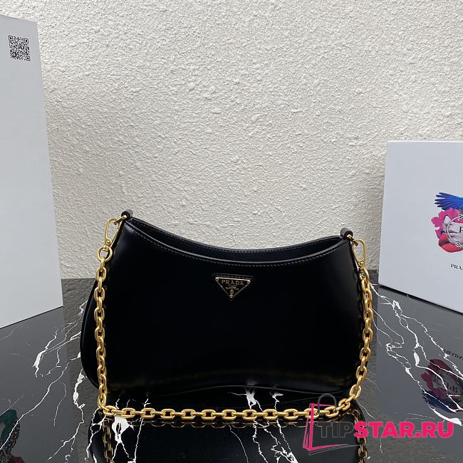 PRADA  Medieval Underarm Bag (Black)  - 1