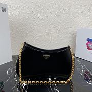 PRADA  Medieval Underarm Bag (Black)  - 1