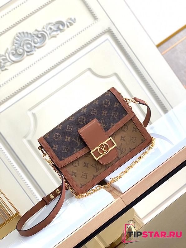 Louis Vuitton M45958 Dauphine MM Monogram Reverse Size 25 x 17 x 10.5 cm - 1