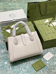 GUCCI Jackie 1961 medium tote bag (White leather) ‎649016 0YK0G 9022  - 5