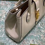 GUCCI Jackie 1961 medium tote bag (White leather) ‎649016 0YK0G 9022  - 2
