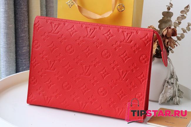 LV Toiletry Pouch 26 Monogram (Red)  - 1