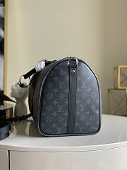 LV Keepall Bandoulière 50 Monogram Eclipse Canvas M45392  - 6