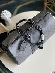 LV Keepall Bandoulière 50 Monogram Eclipse Canvas M45392  - 4