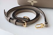 LV Double Zip Pochette Bicolor Monogram Empreinte Leather (Beige) M69203  - 5