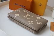 LV Double Zip Pochette Bicolor Monogram Empreinte Leather (Beige) M69203  - 4