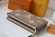 LV Double Zip Pochette Bicolor Monogram Empreinte Leather (Beige) M69203  - 3