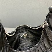 PRADA Nylon Ruffled Armpit Bag/Hand Carry (Black)  - 3