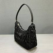 PRADA Nylon Ruffled Armpit Bag/Hand Carry (Black)  - 6