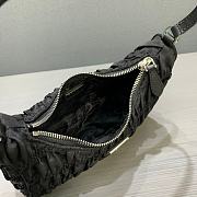 PRADA Nylon Ruffled Armpit Bag/Hand Carry (Black)  - 4
