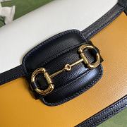 GUCCI Horsebit 1955 Shoulder Bag (Yellow_White) 602204 - 4