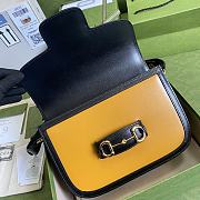 GUCCI Horsebit 1955 Shoulder Bag (Yellow_White) 602204 - 3