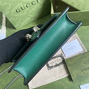GUCCI Dionysus Mini Leather Bag (Dark Green_Green) 476432  - 2