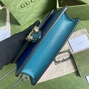 GUCCI Dionysus Mini Leather Bag (Navy Blue_Green) 476432  - 2