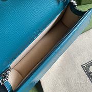 GUCCI Dionysus Mini Leather Bag (Navy Blue_Green) 476432  - 6