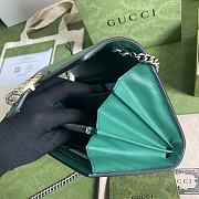 GUCCI Dionysus Ophidia Web Leather Bag (Dark Green_Green) 20cm 401231  - 4