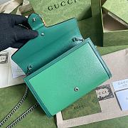 GUCCI Dionysus Ophidia Web Leather Bag (Dark Green_Green) 20cm 401231  - 6