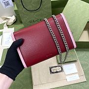 GUCCI Dionysus Ophidia Web Leather Bag (Red_Pink) 20cm 401231  - 5