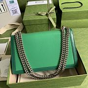 GUCCI Dionysus Ophidia Web Leather Bag (Green_Dark Green) 28cm 400249 - 4
