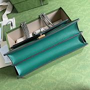 GUCCI Dionysus Ophidia Web Leather Bag (Green_Dark Green) 28cm 400249 - 3