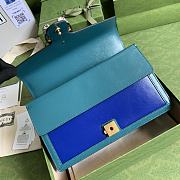 GUCCI Dionysus Ophidia Web Leather Bag (Blue_Green) 28cm 400249  - 4