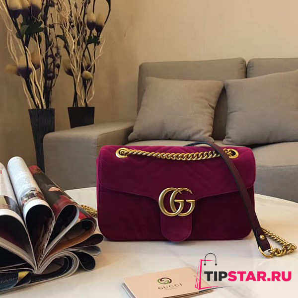 Gucci GG Marmont Velvet Mini Bag 26cm 2424 - 1