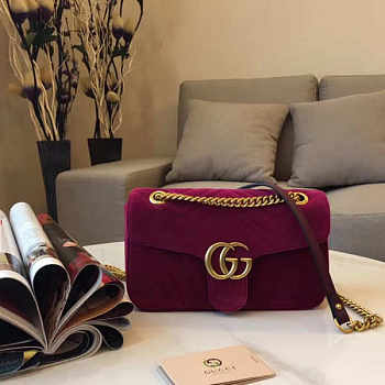 Gucci GG Marmont Velvet Mini Bag 26cm 2424